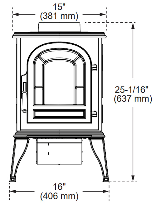 Vermont Castings Aspen C3 Wood Stove