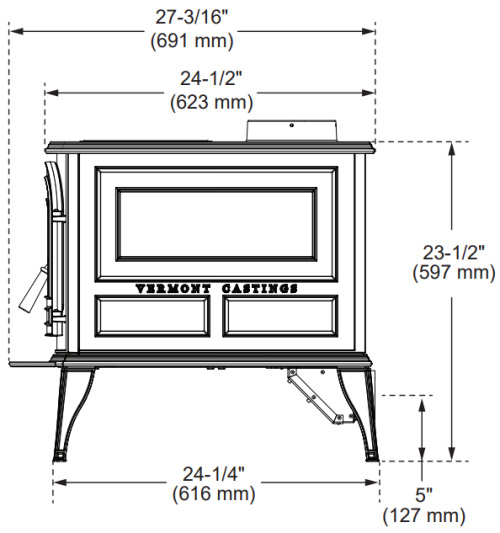 Vermont Castings Aspen C3 Wood Stove