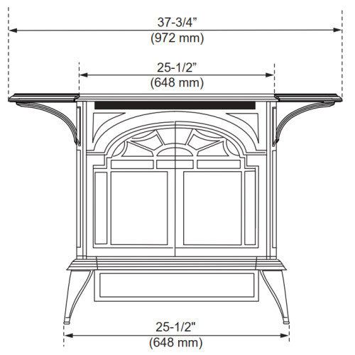 Vermont Castings Stardance Direct Vent Gas Stove